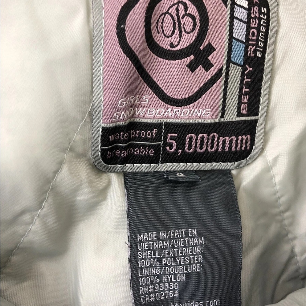Betty Rides Snowboarding Ski Snow Pants Juniors Small - Picture 3 of 10